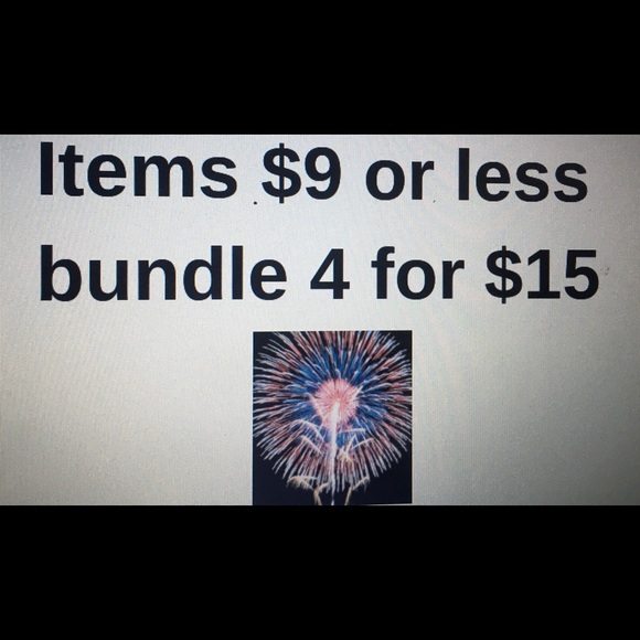 Tops - I have lots of items $9 or less. Bundle 4 for $15!